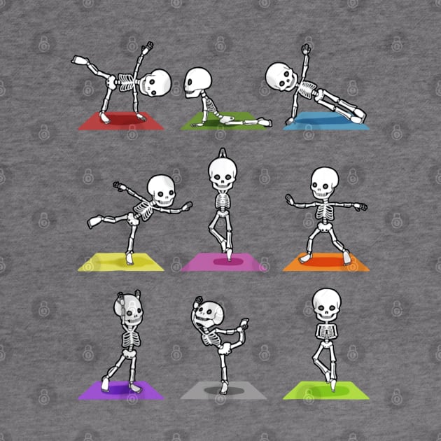 Skull Yoga by Saamdibilquraniart